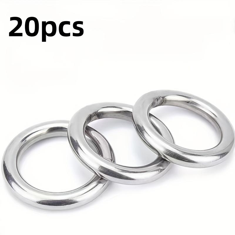 20pcs Stainless Steel Solid round Ring Seamless Welding Pet Ring Net Hand Pulling Ring Decorative O-Ring Lift Ring 20pcs
20pcs Stainless Steel Solid round Ring Seamless Welding Pet Ring Net Hand Pulling Ring Decorative O-Ring Lift Ring 20pcs