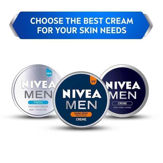 Nivea Men Creme, уменьшение темных пятен, нежирный увлажняющий крем, крем с защитой от УФ-излучения, 75 мл (Упаковка из 2 шт.)
Nivea Men Creme, уменьшение темных пятен, нежирный увлажняющий крем, крем с защитой от УФ-излучения, 75 мл (Упаковка из 2 шт.)