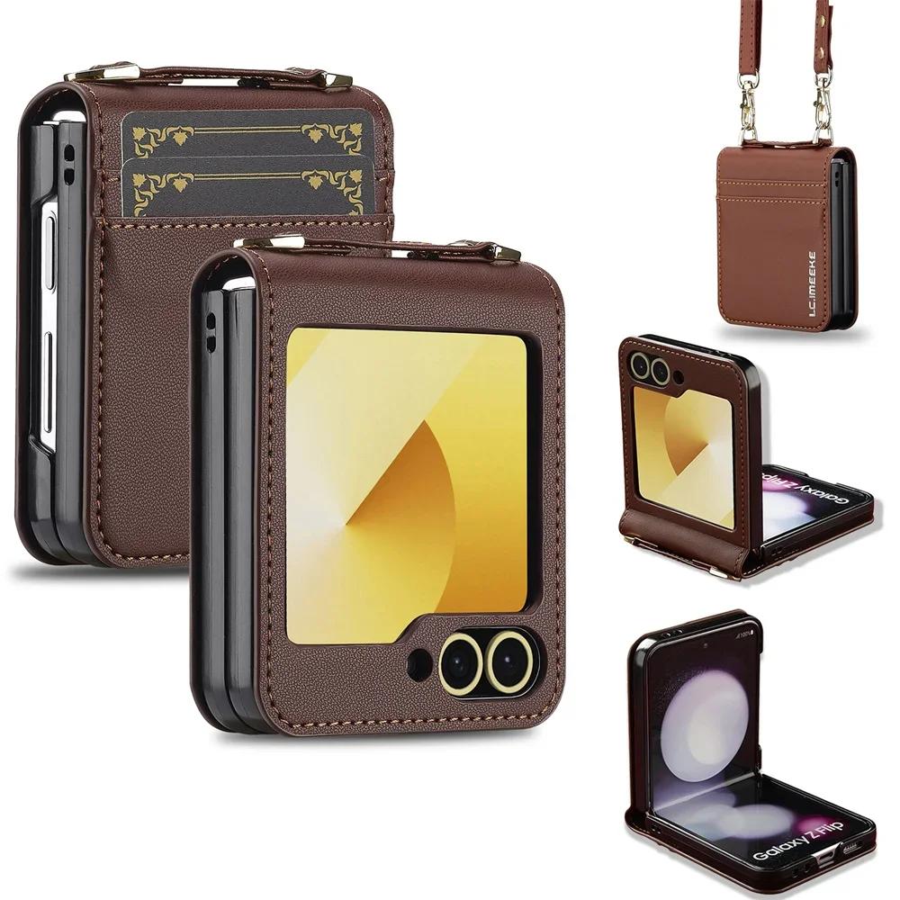 Crossbody Wallet with Card Slot Holder Wrist Strap Phone Case for Samsung Galaxy Z Flip 7 FE 6 5 4 3 Leather Protective Cover Galaxy Z Flip7 FE
Crossbody Wallet with Card Slot Holder Wrist Strap Phone Case for Samsung Galaxy Z Flip 7 FE 6 5 4 3 Leather Protective Cover Galaxy Z Flip7 FE