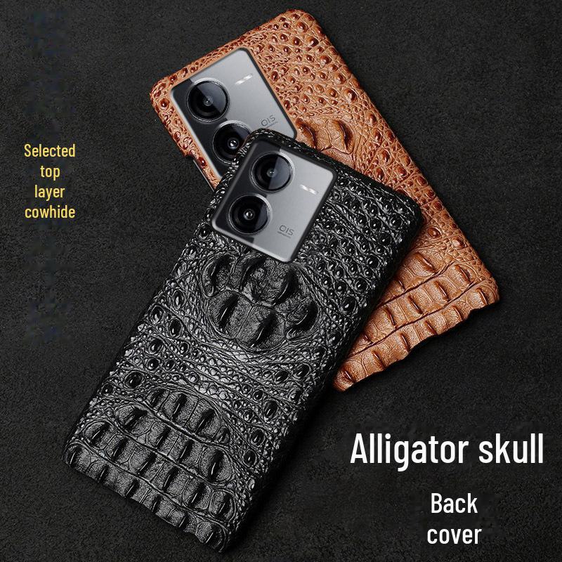 Genuine leather protective case for iQOO Z8 featuring cowhide crocodile design and skull detail. iQOO Z5X коричневый
Genuine leather protective case for iQOO Z8 featuring cowhide crocodile design and skull detail. iQOO Z5X коричневый
