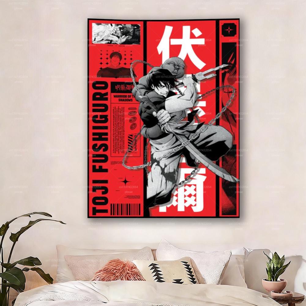 Jujutsu Kaisen Toji Fushiguro Tapestry Heavenly Restriction Anime Wall Hanging for Bedroom Living Room Game Room Fan Decor 74x94cm(29x37in)
Jujutsu Kaisen Toji Fushiguro Tapestry Heavenly Restriction Anime Wall Hanging for Bedroom Living Room Game Room Fan Decor 74x94cm(29x37in)