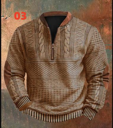 Men s Casual Printed Pullover Jacket with Half Zip Front Patchwork Long Sleeves Ribbed Hem and Cuffs Crew Neck Design XXL
Men s Casual Printed Pullover Jacket with Half Zip Front Patchwork Long Sleeves Ribbed Hem and Cuffs Crew Neck Design XXL