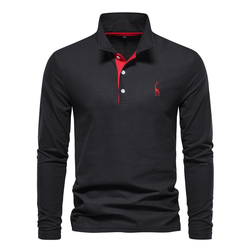 Spring and Autumn New Lapel Men s Cotton POLO Shirt Fashion Casual Men s Fawn Embroidered Long Sleeve Ready In Stock 2XL
Spring and Autumn New Lapel Men s Cotton POLO Shirt Fashion Casual Men s Fawn Embroidered Long Sleeve Ready In Stock 2XL