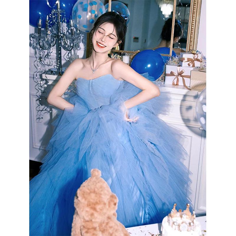 Синее платье-топ-труба, высококлассное платье для утра, женское платье невесты, свадебное платье, платье на день рождения, платье-пачка со шлейфом XXXL синий
Синее платье-топ-труба, высококлассное платье для утра, женское платье невесты, свадебное платье, платье на день рождения, платье-пачка со шлейфом XXXL синий