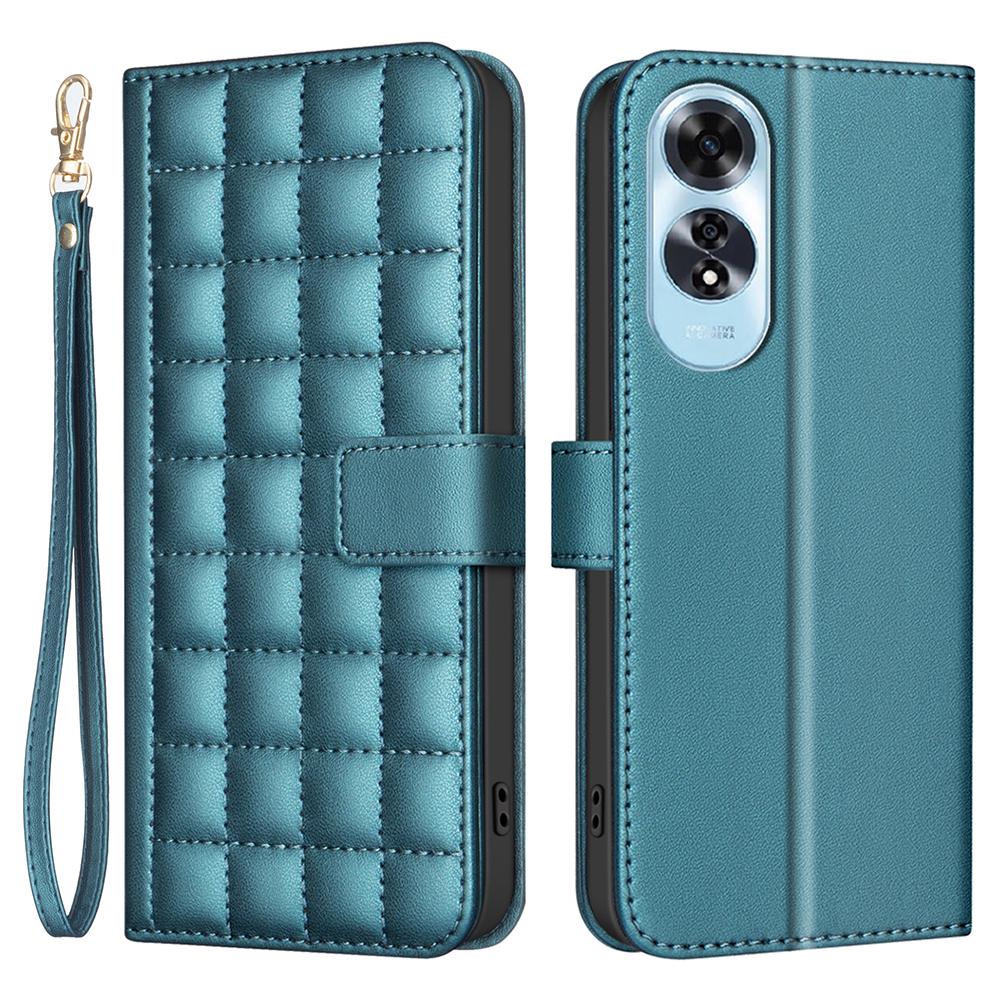 For Oppo A60 4G Wallet Case PU Leather Square Grid Phone Cover Green
For Oppo A60 4G Wallet Case PU Leather Square Grid Phone Cover Green