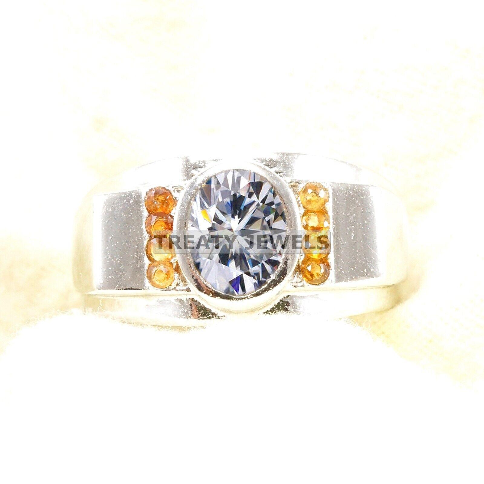 Moissanite Oval Cut Gemstone With 925 Sterling Silver Ring For Men s #B317 JL375681973639 4-16 US срібний
Moissanite Oval Cut Gemstone With 925 Sterling Silver Ring For Men s #B317 JL375681973639 4-16 US срібний