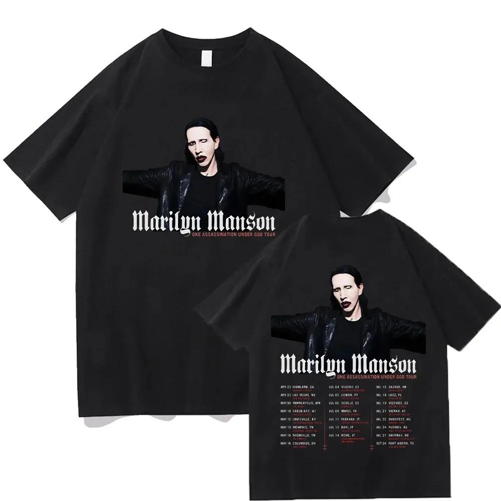 Marilyn Manson Футболка с принтом с обеих сторон тур One Assassination Under God Готика Индустриальный Метал Черная Унисекс Оверсайз Концертный Рок Футболки для Женщин и Мужчин 4XL
Marilyn Manson Футболка с принтом с обеих сторон тур One Assassination Under God Готика Индустриальный Метал Черная Унисекс Оверсайз Концертный Рок Футболки для Женщин и Мужчин 4XL