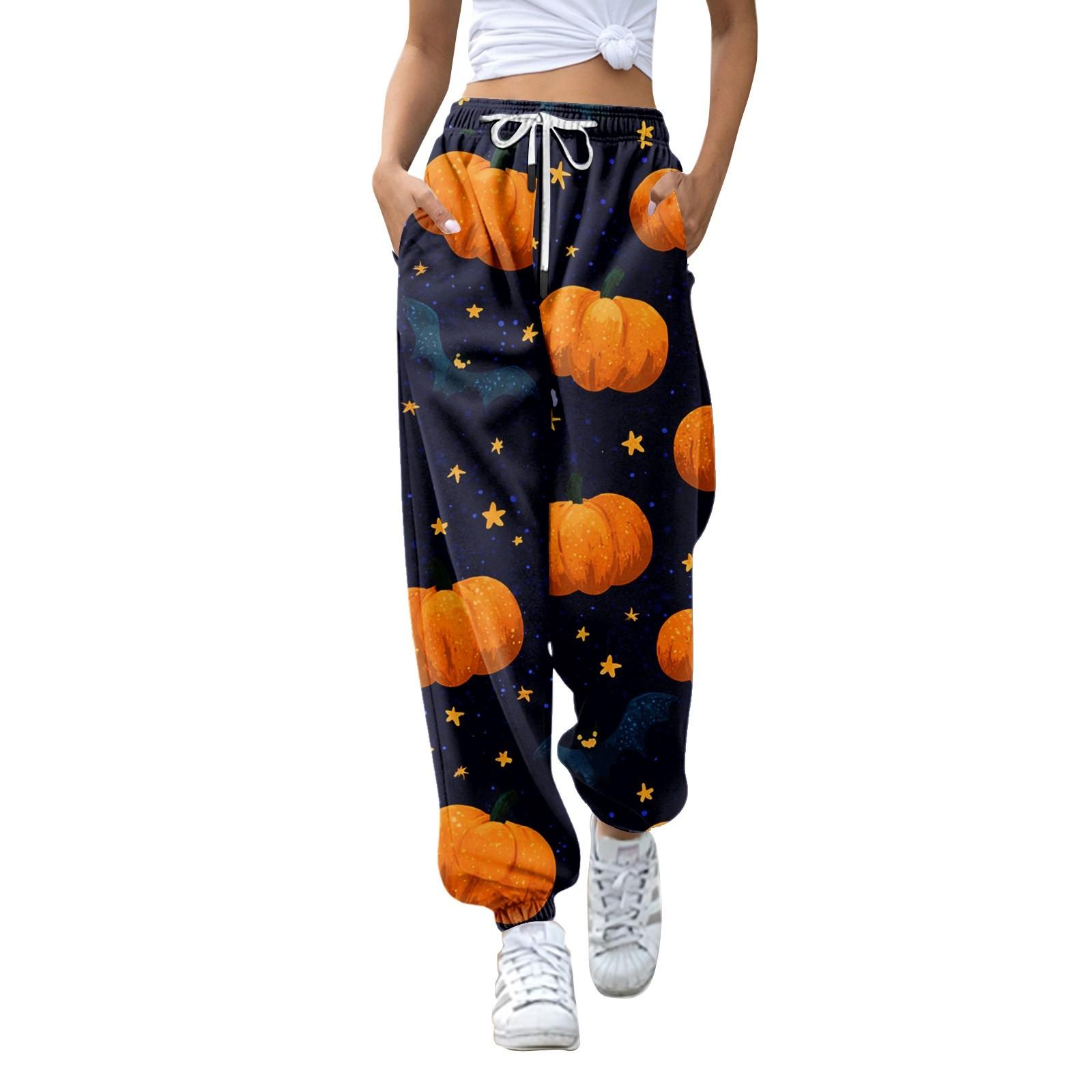 Women s Fashion Halloween Loose Drawstring Waist Solid Color Casual Sports Pants S
Women s Fashion Halloween Loose Drawstring Waist Solid Color Casual Sports Pants S