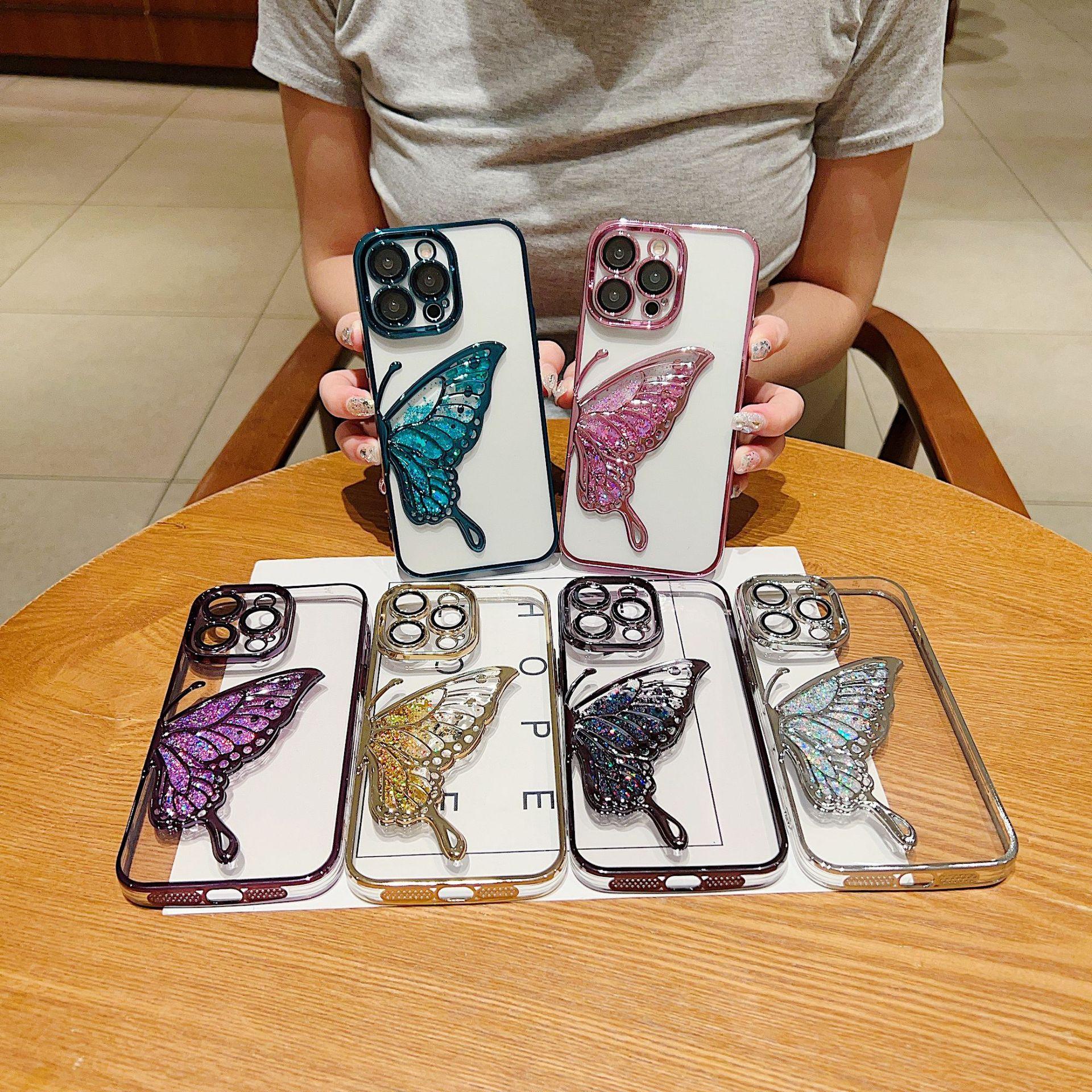Electroplating Quicksand Butterfly Suitable for Apple 15promax Mobile Phone Case Iphone16pro Transparent Luxury Fashion Women Apple 16
Electroplating Quicksand Butterfly Suitable for Apple 15promax Mobile Phone Case Iphone16pro Transparent Luxury Fashion Women Apple 16