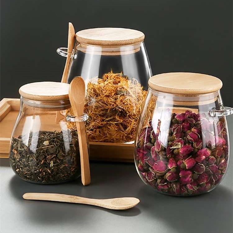 Glass Storage Jar with Wooden Spoon and Lid - Large Tea Sealed Jar In Various Sizes 600ml with spoon
Glass Storage Jar with Wooden Spoon and Lid - Large Tea Sealed Jar In Various Sizes 600ml with spoon