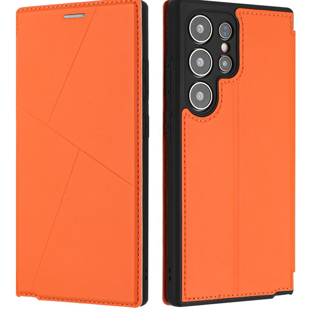 For Samsung Galaxy S25 Ultra Case Magnetic Closure Card Slot Leather Flip Phone Cover Orange
For Samsung Galaxy S25 Ultra Case Magnetic Closure Card Slot Leather Flip Phone Cover Orange
