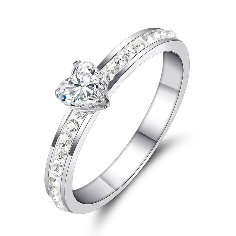 Titanium steel zirconium ring engagement ring exquisite simple versatile stainless steel jewelry #10
Titanium steel zirconium ring engagement ring exquisite simple versatile stainless steel jewelry #10