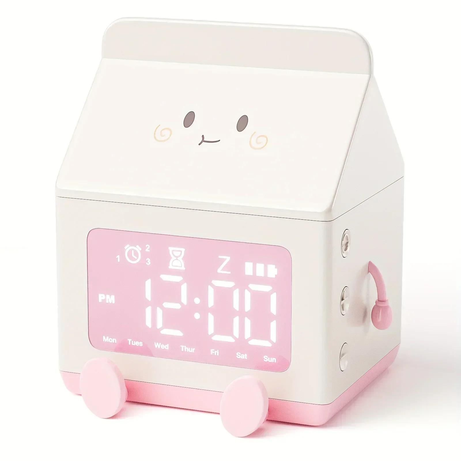 Creative Milk Box Digital Alarm Clock Display Mini Countdown Timepiece Cute Electronic Bedroom Table Clock Desktop Decor Gifts
Creative Milk Box Digital Alarm Clock Display Mini Countdown Timepiece Cute Electronic Bedroom Table Clock Desktop Decor Gifts