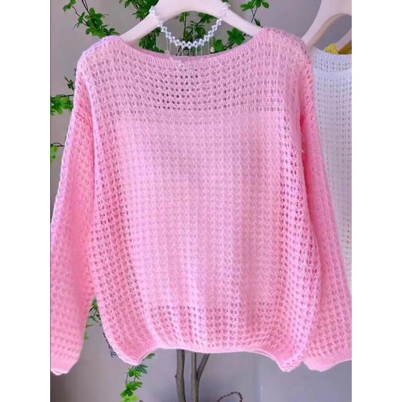 Women s Elegant Lace Hollow Out Sweater, Soft Water Pink Lightweight Layered Top, Breathable Texture Knitwear, All Season Blouse one size рожевий
Women s Elegant Lace Hollow Out Sweater, Soft Water Pink Lightweight Layered Top, Breathable Texture Knitwear, All Season Blouse one size рожевий