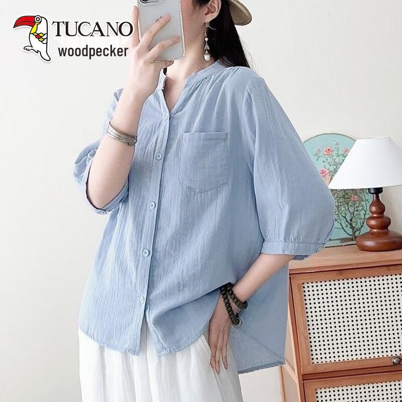 TUCANO Women s Vintage V-Neck Half-Sleeve Casual Shirt XL
TUCANO Women s Vintage V-Neck Half-Sleeve Casual Shirt XL
