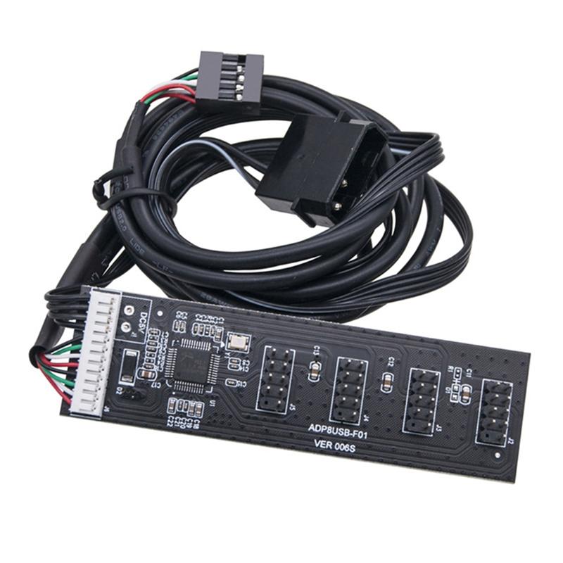 Материнська плата Роз єм USB 9Pin USB2.0 Хаб Розгалужувач 1 до 4 Кабель-подовжувач Адаптер one size
Материнська плата Роз єм USB 9Pin USB2.0 Хаб Розгалужувач 1 до 4 Кабель-подовжувач Адаптер one size