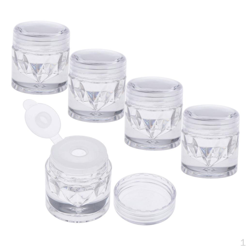 Of 5Pcs 3ml Empty Loose Case, Blusher Makeup Cosmetic Jar Containers with Single Hole
Of 5Pcs 3ml Empty Loose Case, Blusher Makeup Cosmetic Jar Containers with Single Hole