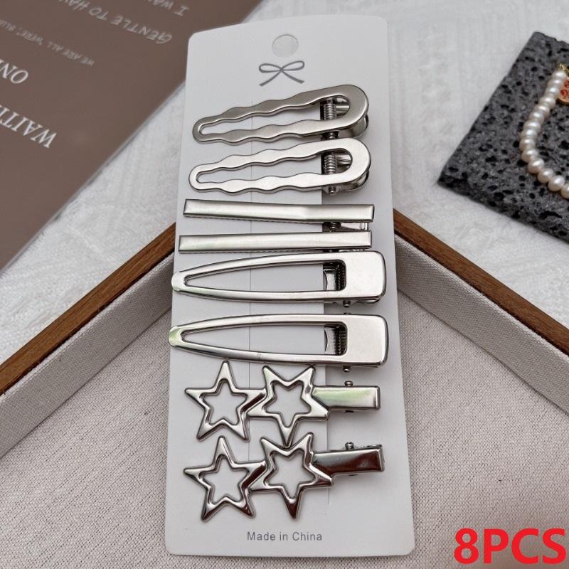 8Pcs Hair Accessories Silver Bangs Clip Set Single Clip Side Bangs Barrettes Hair Girls Hair Styling Tool BJr02
8Pcs Hair Accessories Silver Bangs Clip Set Single Clip Side Bangs Barrettes Hair Girls Hair Styling Tool BJr02