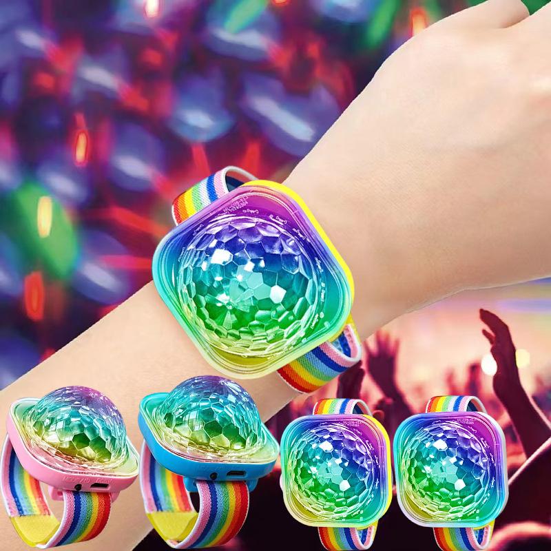 Portable Disco Ball Wristband Light Voice Activated Party Lamp USB Rechargeable Flashing Light Pink
Portable Disco Ball Wristband Light Voice Activated Party Lamp USB Rechargeable Flashing Light Pink