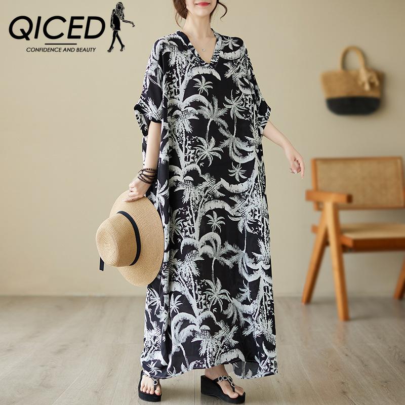 QICED Темпераментное платье Senior Sense-age, женская летняя черно-белая свободная юбка с рукавами и принтом Uniform size
QICED Темпераментное платье Senior Sense-age, женская летняя черно-белая свободная юбка с рукавами и принтом Uniform size