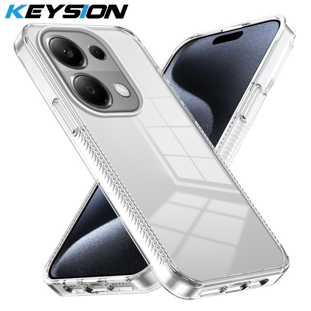 KEYSION Transparent Case for POCO M6 Pro 4G Soft TPU+PC Anti-slip HD Clear Shockproof Phone Back Cover for Xiaoami POCO X6 5G for POCO M6 Pro чорний
KEYSION Transparent Case for POCO M6 Pro 4G Soft TPU+PC Anti-slip HD Clear Shockproof Phone Back Cover for Xiaoami POCO X6 5G for POCO M6 Pro чорний