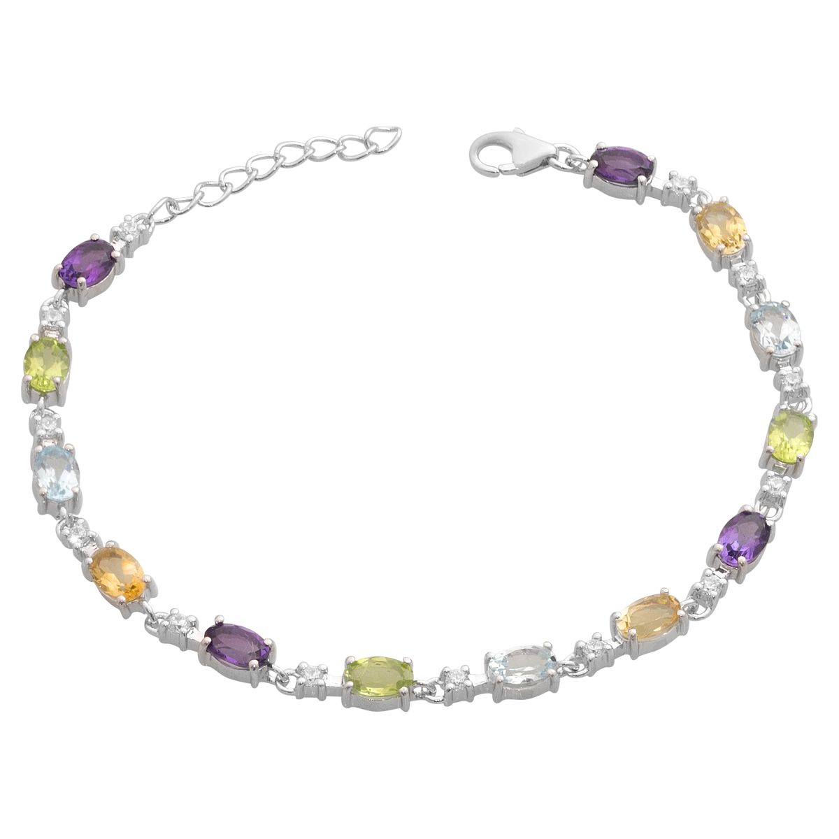 Серебряный браслет с натуральным аметистом 6.392ct, цитрином, хризолітом, топазом, фианитами, вес изделия 7,11 гр (2190684) 17-20cm аметист
Серебряный браслет с натуральным аметистом 6.392ct, цитрином, хризолітом, топазом, фианитами, вес изделия 7,11 гр (2190684) 17-20cm аметист