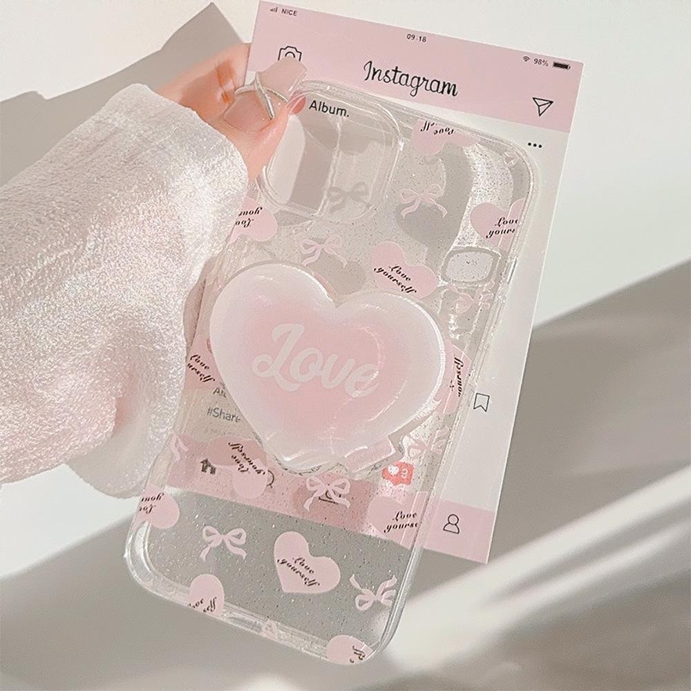 Glitter Ins Powder Love Holder for IPhone 17 Mobile Phone Case 13 Transparent for IPhone16pro Max for 11 17promax
Glitter Ins Powder Love Holder for IPhone 17 Mobile Phone Case 13 Transparent for IPhone16pro Max for 11 17promax
