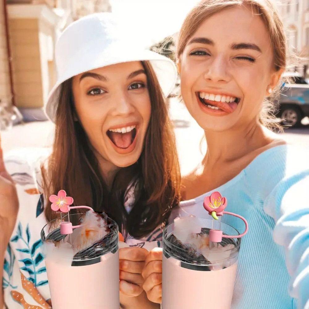 Dust-Proof Flower Straw Covers Reusable Straw Plug Creative Cherry Blossom Straw Tips Kids style C
Dust-Proof Flower Straw Covers Reusable Straw Plug Creative Cherry Blossom Straw Tips Kids style C