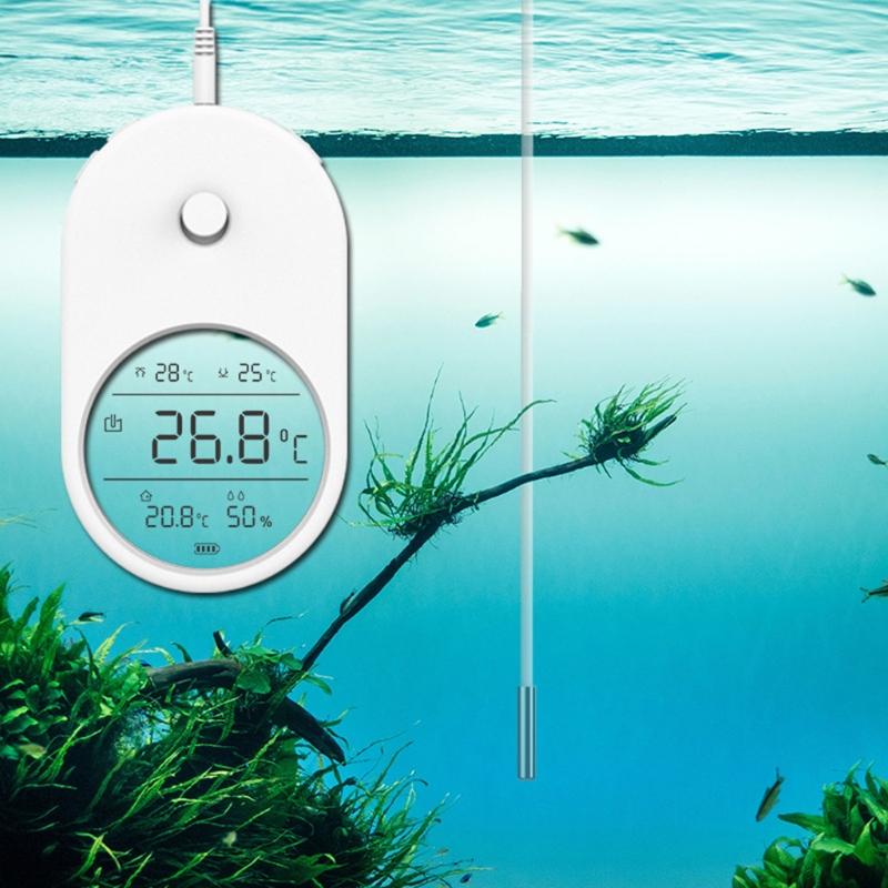 T1 3-in-1 Fish Tank Water Thermometer Digital LCD Display Aquarium Temperature Meter Type A
T1 3-in-1 Fish Tank Water Thermometer Digital LCD Display Aquarium Temperature Meter Type A