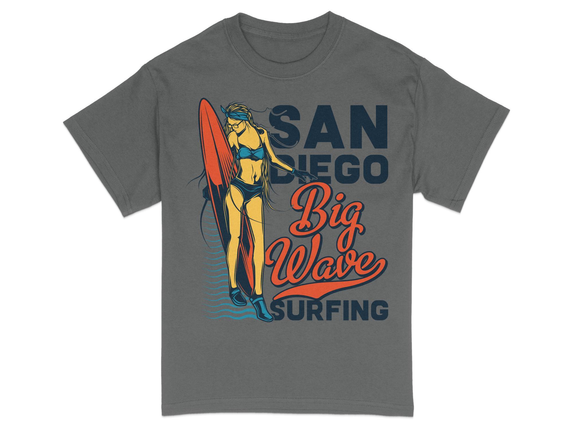 San Diego Big Wave Surfing TShirt Beach Lifestyle Graphic Tee Summer Mens and Womens Loose and Breathable Tshirt Top 4XL
San Diego Big Wave Surfing TShirt Beach Lifestyle Graphic Tee Summer Mens and Womens Loose and Breathable Tshirt Top 4XL