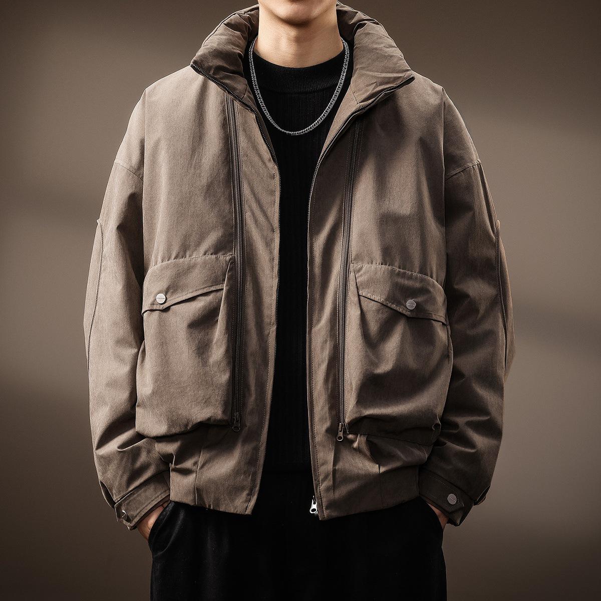 2025 Men s Trendy Brand Stand Collar White Duck Down Jacket: Thickened Winter Warmth 2XL for 85-95kg коричневий
2025 Men s Trendy Brand Stand Collar White Duck Down Jacket: Thickened Winter Warmth 2XL for 85-95kg коричневий