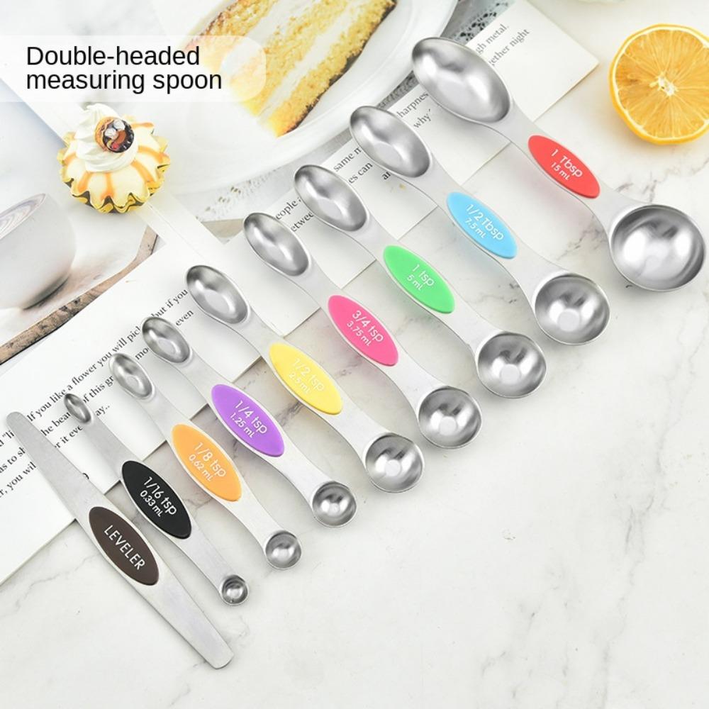Measurement Stackable Teaspoons Stainless Steel Measuring Spoon Set Magnetic Measuring Spoons Set
Measurement Stackable Teaspoons Stainless Steel Measuring Spoon Set Magnetic Measuring Spoons Set