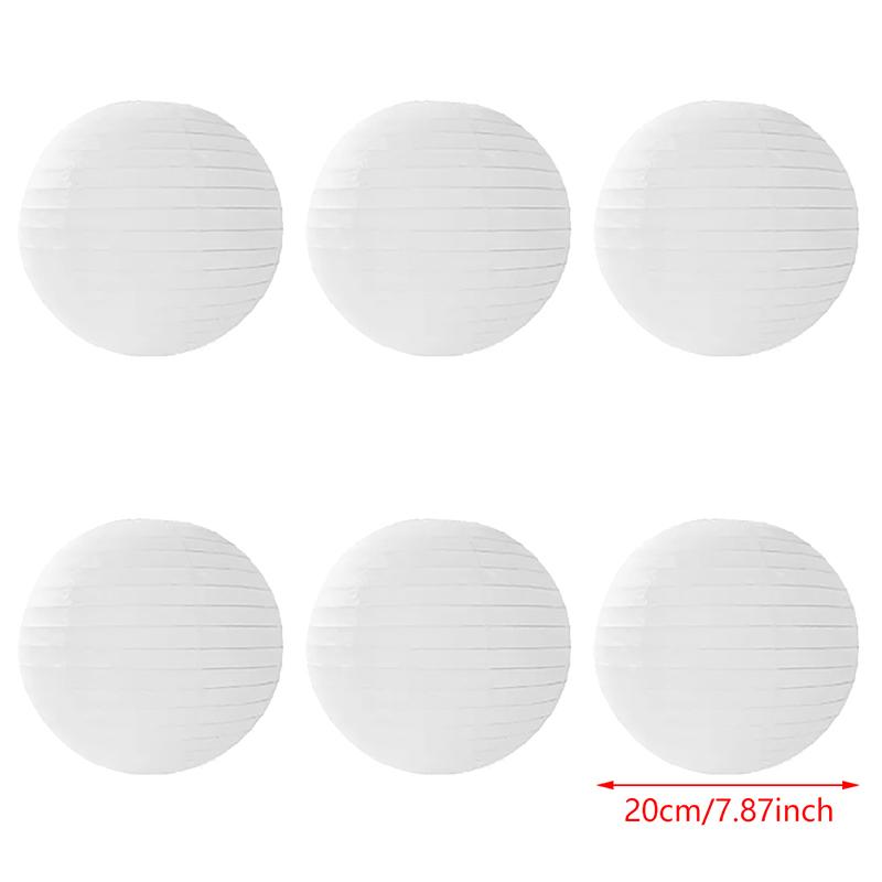 6Pcs White Round Paper Lantern Wedding Party Hanging Decoration 4 8 12 20cm
6Pcs White Round Paper Lantern Wedding Party Hanging Decoration 4 8 12 20cm