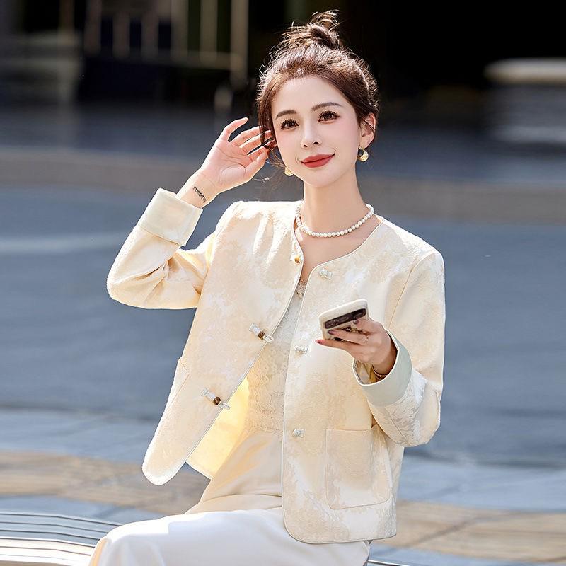 New Spring Women s Short Round-Neck Jacquard Tang Suit Jacket M (43-52 kg) бежевый
New Spring Women s Short Round-Neck Jacquard Tang Suit Jacket M (43-52 kg) бежевый