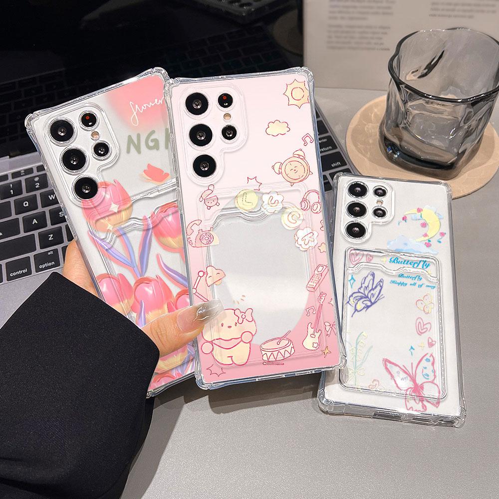 Card Holder Case For Samsung S24 Ultra S23 Fe S22 S21 Plus S20 A06 A05s A05 A10s A10 A04 A03s A03 A04E Silicone Soft Funda Cover For SamsungA04e 4G
Card Holder Case For Samsung S24 Ultra S23 Fe S22 S21 Plus S20 A06 A05s A05 A10s A10 A04 A03s A03 A04E Silicone Soft Funda Cover For SamsungA04e 4G