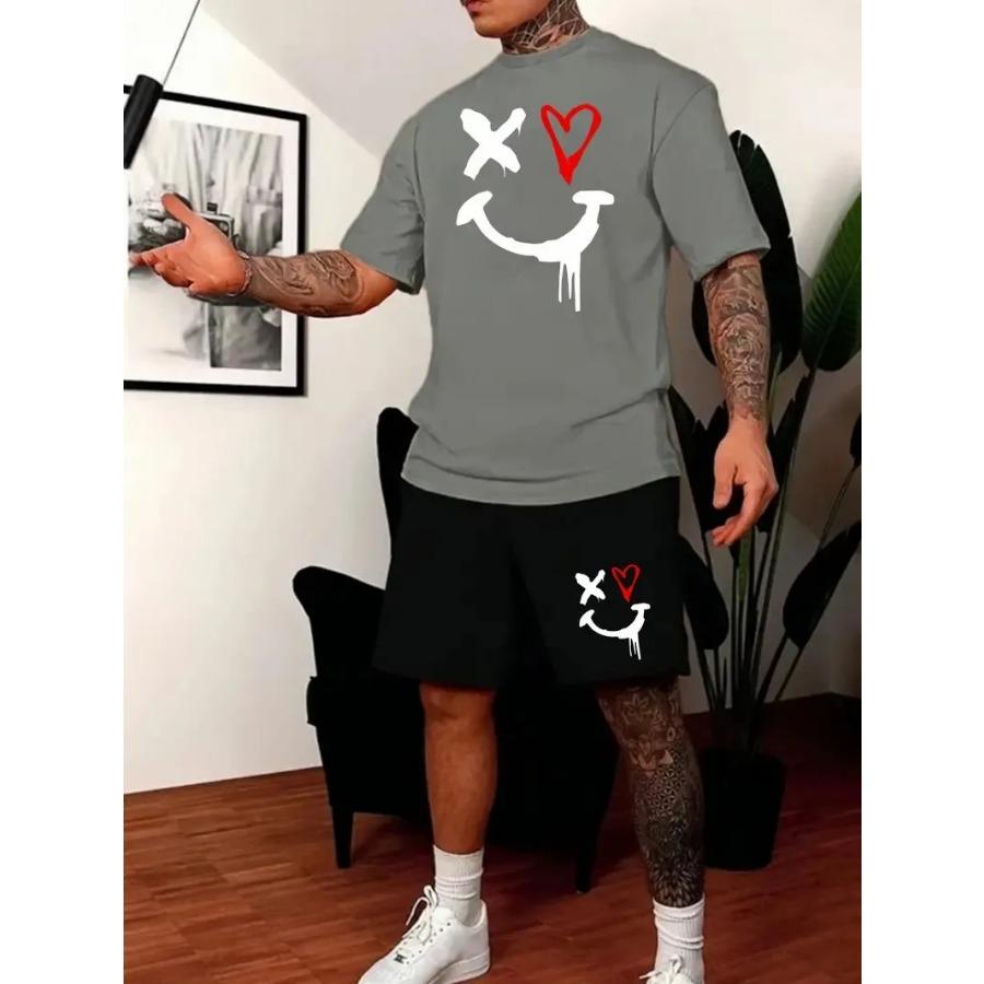 Новые мужские комплекты 3D спортивный костюм летняя модная одежда для мужчин футболка шорты 2 шт повседневный костюм уличная одежда свободный мужской наряд 5XL
Новые мужские комплекты 3D спортивный костюм летняя модная одежда для мужчин футболка шорты 2 шт повседневный костюм уличная одежда свободный мужской наряд 5XL