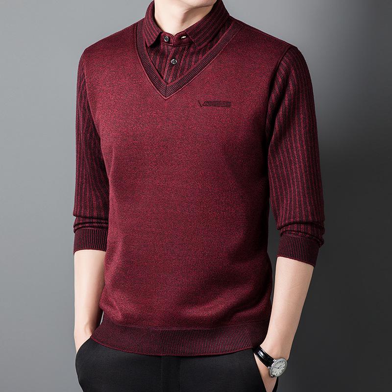Men s Winter Fleece-Lined Lapel Knit Sweater: Warm, Thick, High-End Two-Piece Base Layer L (120-135 lbs) вина червоного кольору
Men s Winter Fleece-Lined Lapel Knit Sweater: Warm, Thick, High-End Two-Piece Base Layer L (120-135 lbs) вина червоного кольору