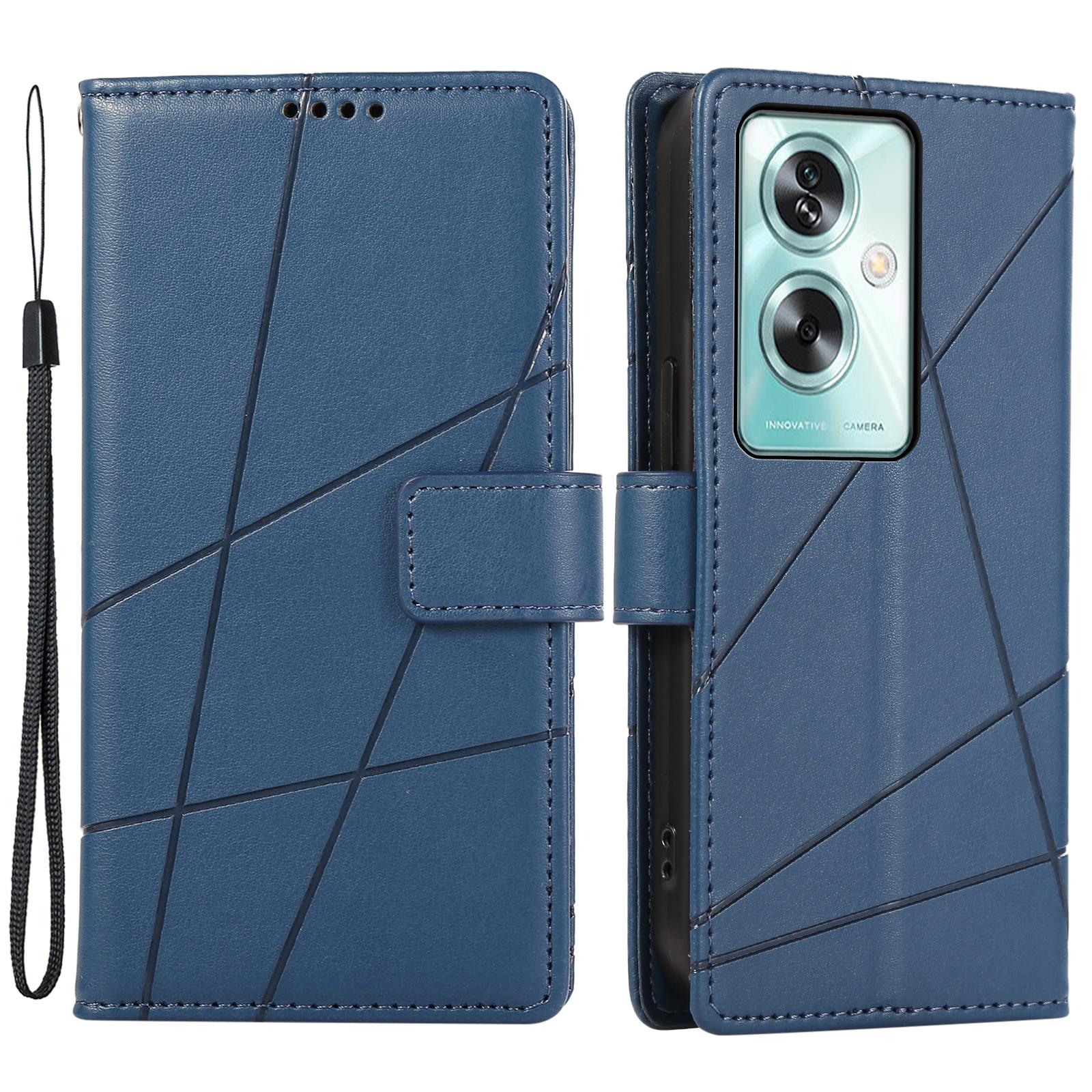 DF-06 For Oppo A79 5G/A2 5G Case Imprinted Lines Shockproof Leather Phone Guard Cover Blue
DF-06 For Oppo A79 5G/A2 5G Case Imprinted Lines Shockproof Leather Phone Guard Cover Blue