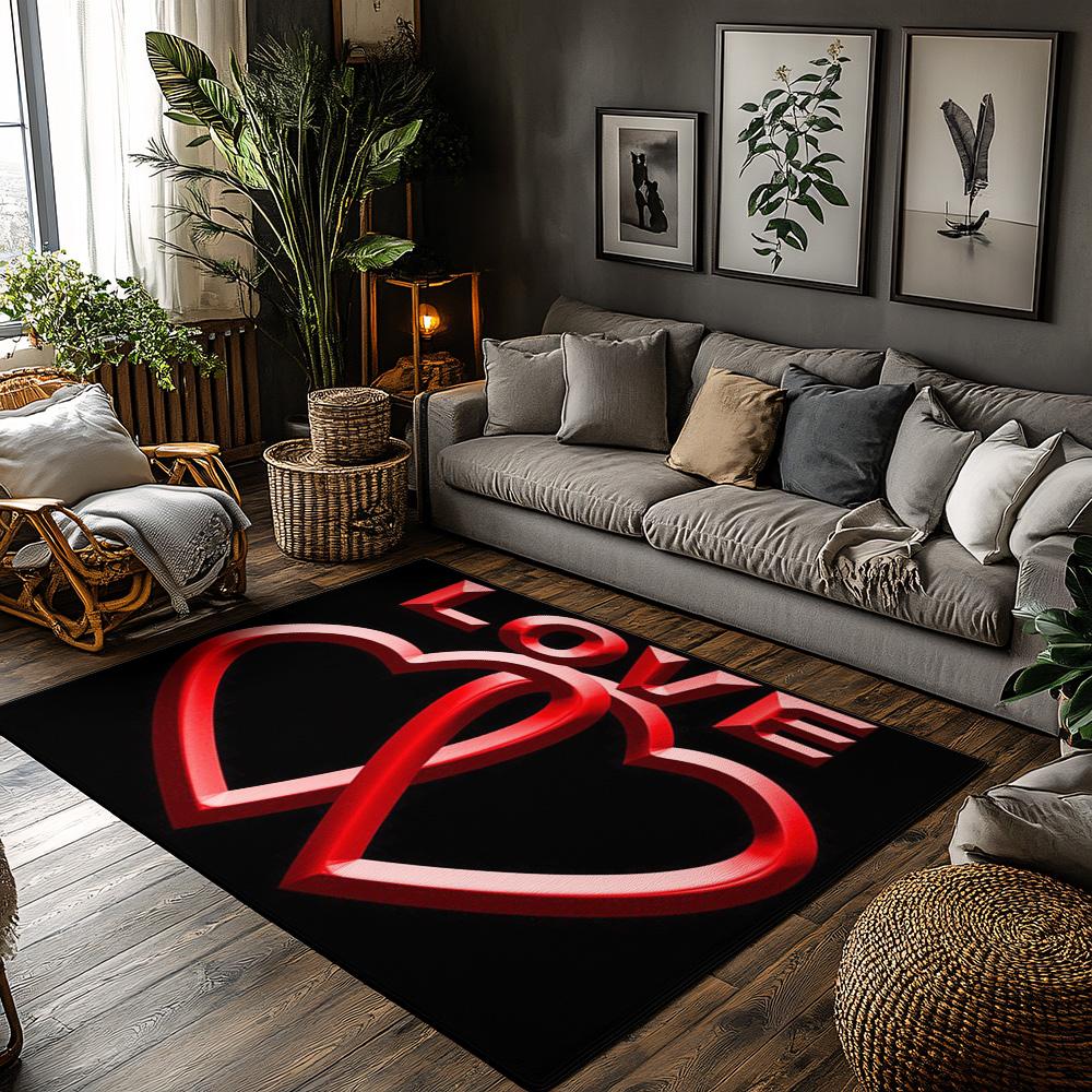 Tuniu Red Heart Shape Area Rug Non-Slip Floor Mat for Living Room Bedroom Kitchen Decorative Mat 50x80cm
Tuniu Red Heart Shape Area Rug Non-Slip Floor Mat for Living Room Bedroom Kitchen Decorative Mat 50x80cm