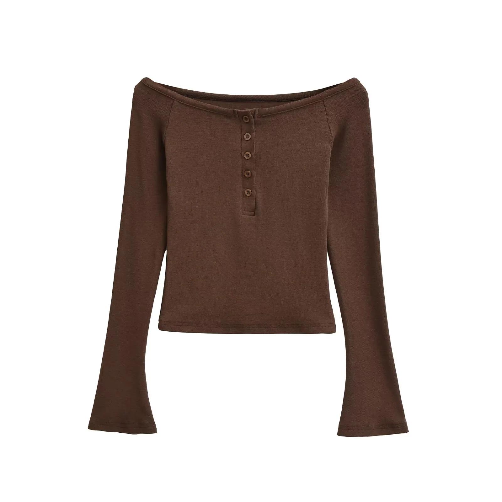 Women s Spicy One-Shoulder Button-Up Long-Sleeve Top - Slim Fit, Stylish, and Sexy Autumn Design Small кофейный
Women s Spicy One-Shoulder Button-Up Long-Sleeve Top - Slim Fit, Stylish, and Sexy Autumn Design Small кофейный