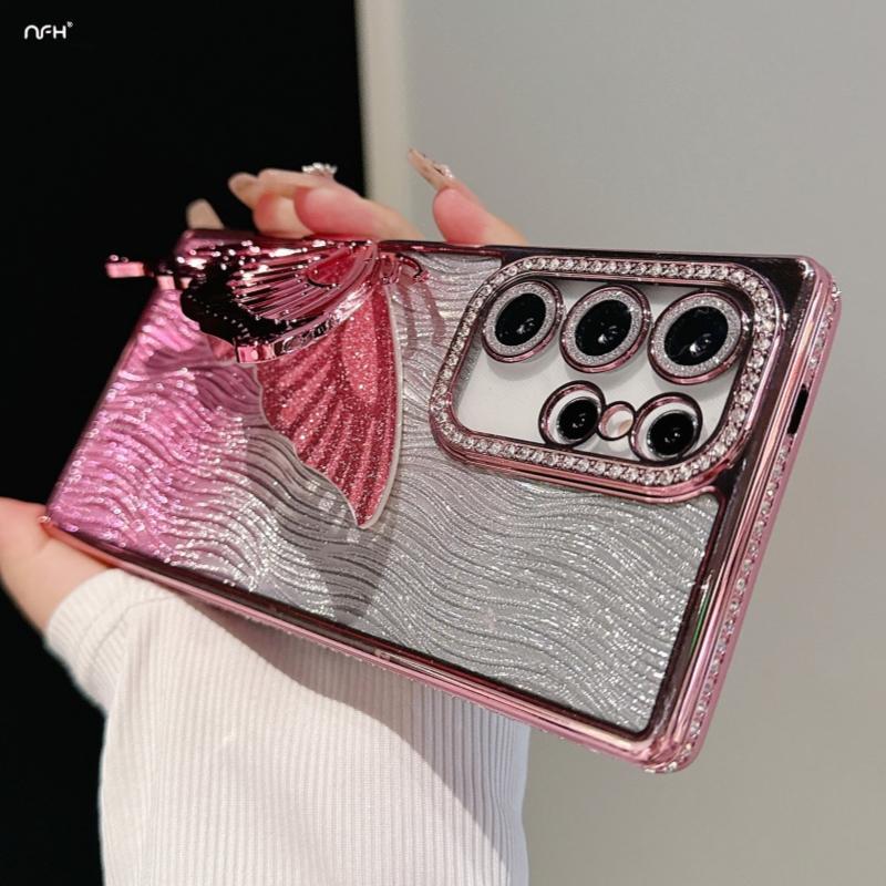 For Samsung Galaxy S25 Ultra Luxury Plating Diamond Frame Butterfly Stand Phone Case On S22 S23 S24 FE S25 Plus A16 A56 55 Cover Galaxy S23+
For Samsung Galaxy S25 Ultra Luxury Plating Diamond Frame Butterfly Stand Phone Case On S22 S23 S24 FE S25 Plus A16 A56 55 Cover Galaxy S23+