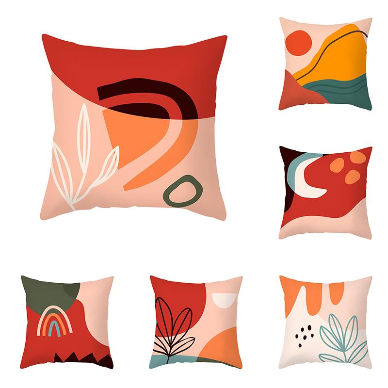 Abstract Morandi Sunrise Cushion Cover Nordic Geometry Leaf Plant Pillow Cover Peach Skin Ins Wind Home Decoration Ornament
Abstract Morandi Sunrise Cushion Cover Nordic Geometry Leaf Plant Pillow Cover Peach Skin Ins Wind Home Decoration Ornament