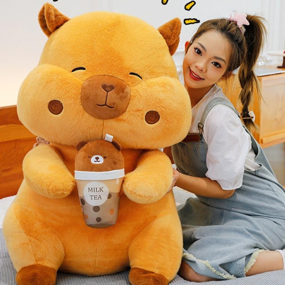 Drinking Milk Tea Capybara Plush Toy Q Style Capibara Fluffty Toy Capybara Doll Birthday Gift 35cm
Drinking Milk Tea Capybara Plush Toy Q Style Capibara Fluffty Toy Capybara Doll Birthday Gift 35cm