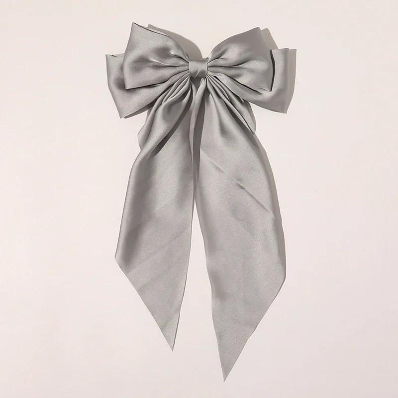 Women Girl Large Bow Hairpin Korean Headbands for Women Big Bowknot Barrettes Wedding Solid Color Ponytail Clip Hair Accessories серебряный
Women Girl Large Bow Hairpin Korean Headbands for Women Big Bowknot Barrettes Wedding Solid Color Ponytail Clip Hair Accessories серебряный