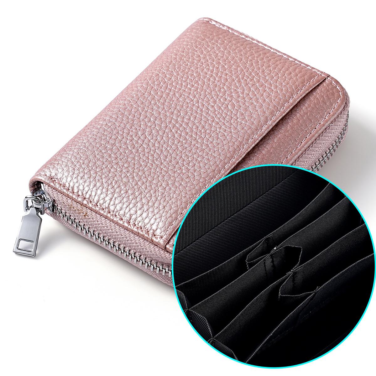 Multi-Compartment RFID Blocking Leather Coin Purse, Japanese Style Zipper Change Wallet with Card Slots, New Women Small Wallet розового золота
Multi-Compartment RFID Blocking Leather Coin Purse, Japanese Style Zipper Change Wallet with Card Slots, New Women Small Wallet розового золота