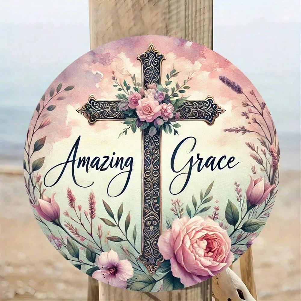 Grace Vintage 8x8 Inch Round Floral Wreath Metal Wall Sign Aluminum Home Decor 20x20 різнокольоровий
Grace Vintage 8x8 Inch Round Floral Wreath Metal Wall Sign Aluminum Home Decor 20x20 різнокольоровий