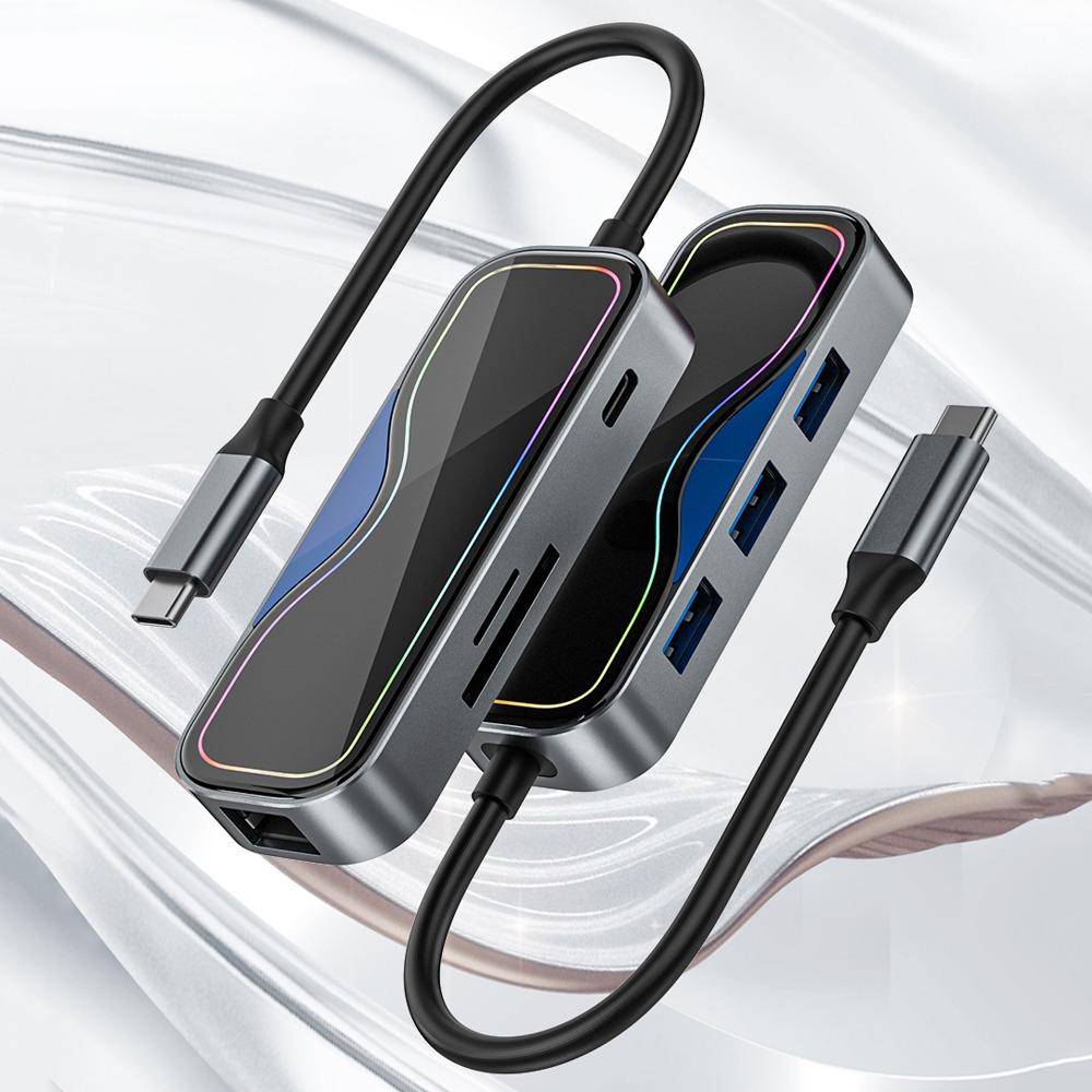 Концентратор 7 в 1 7 в 1 Type-C USB3.0 Type C Разветвитель USB 3.0 для ноутбуков/компьютеров/гарнитуры/U-диска
Концентратор 7 в 1 7 в 1 Type-C USB3.0 Type C Разветвитель USB 3.0 для ноутбуков/компьютеров/гарнитуры/U-диска
