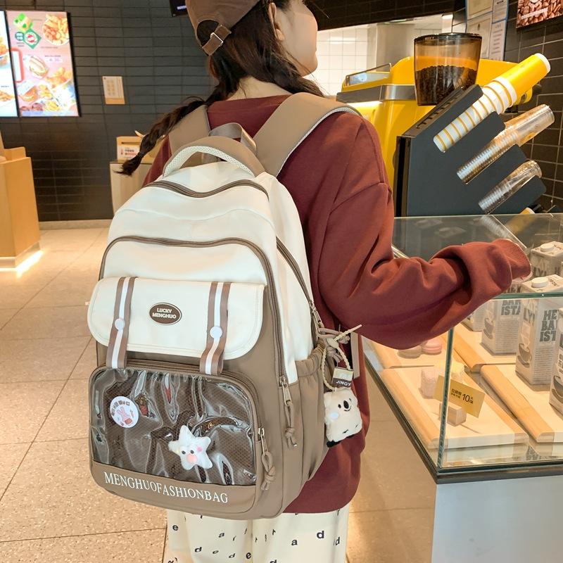 Transparent Student Large Capacity Schoolbag Versatile Cute College Girl Pain Bag New Backpack
Transparent Student Large Capacity Schoolbag Versatile Cute College Girl Pain Bag New Backpack