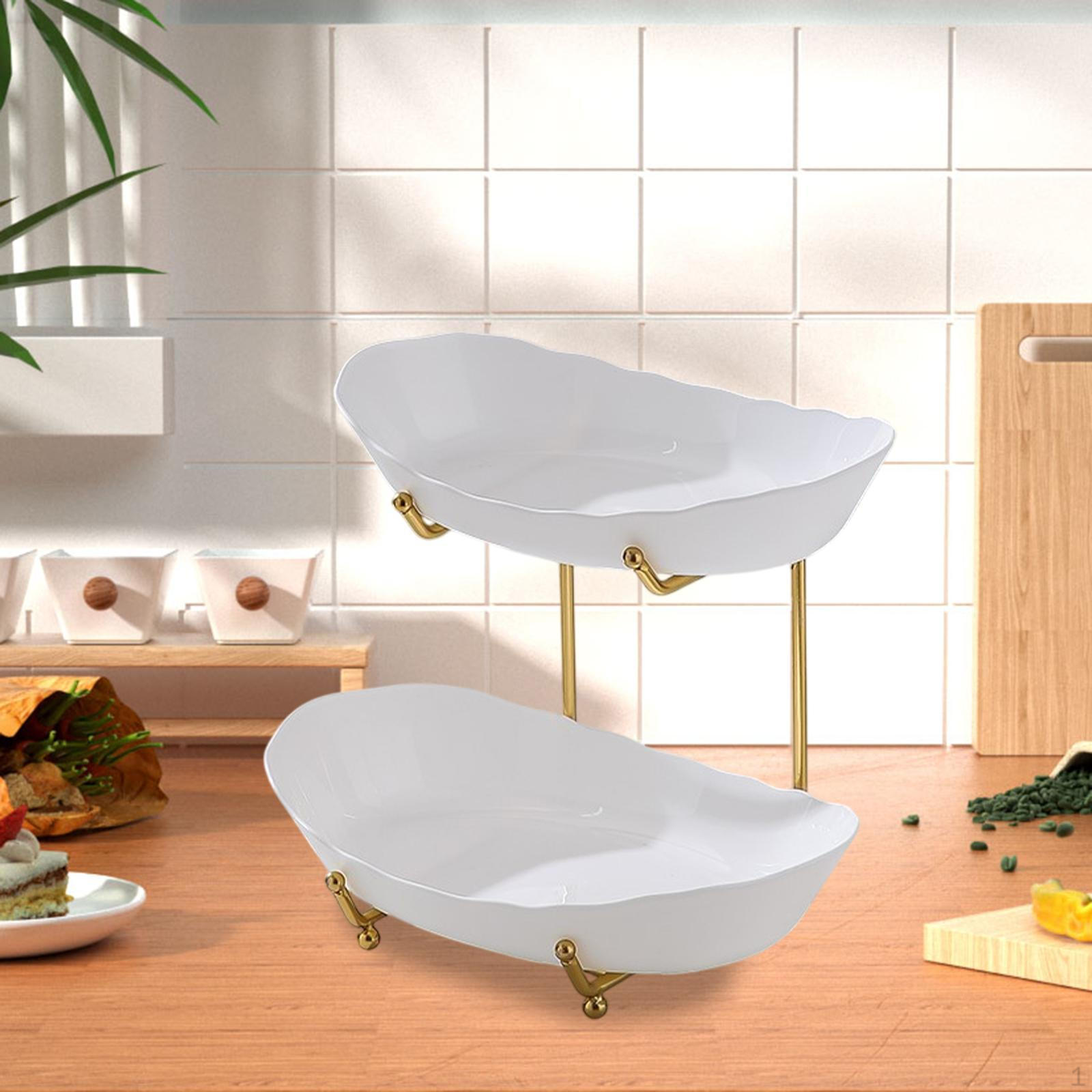 Многослойная фруктовая чаша для кухонного стола, поднос для торта, стильный многоцелевой съемный сервировочный набор Double Layers Gold
Многослойная фруктовая чаша для кухонного стола, поднос для торта, стильный многоцелевой съемный сервировочный набор Double Layers Gold