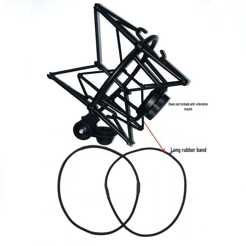 U87 Microphone Shock Mount with Rubber Band and Desktop Clip Accessories
U87 Microphone Shock Mount with Rubber Band and Desktop Clip Accessories